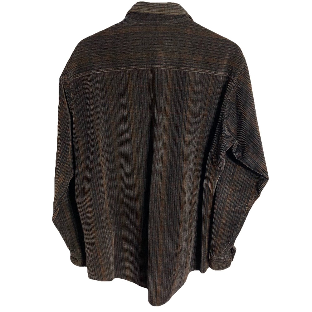 Vtg J Peterman Corduroy Shirt Jacket Mens Large Made In USA Grandfather Shacket - Picture 4 of 8